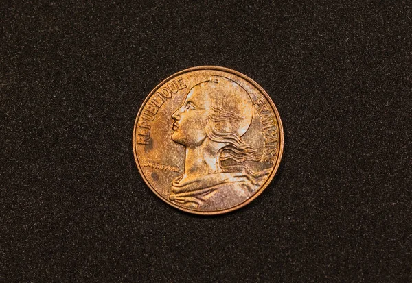 Obverse 1992 French Centime Coin — Zdjęcie stockowe