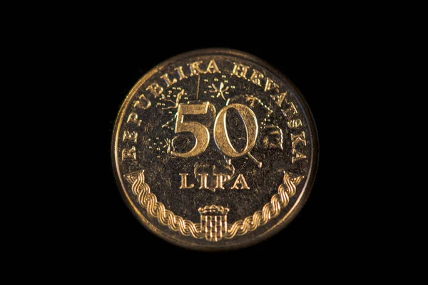 Reverse Croatian Lipa Coin 1993 — Fotografia de Stock