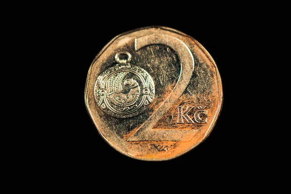 Reverse Czech Korun Coin 1993 — Zdjęcie stockowe