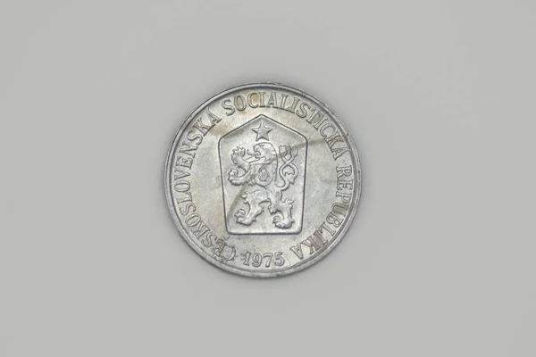 Obverse Czech Heller Coin 1975 — стокове фото