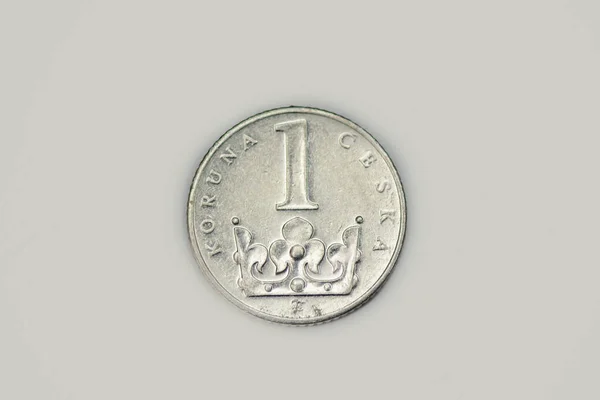 Reverse 1994 Czech Korun Coin — Stock Fotó