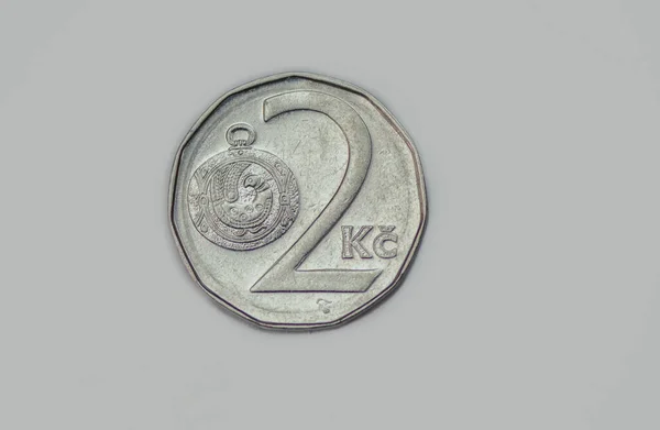 Reverse 1997 Czech Korun Coin — Stock Photo, Image