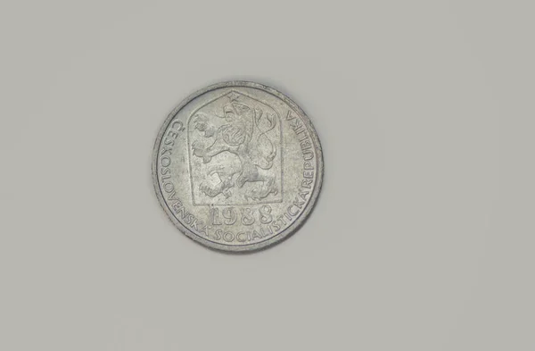 Obverse 1988 Czech Heller Coin — Foto de Stock
