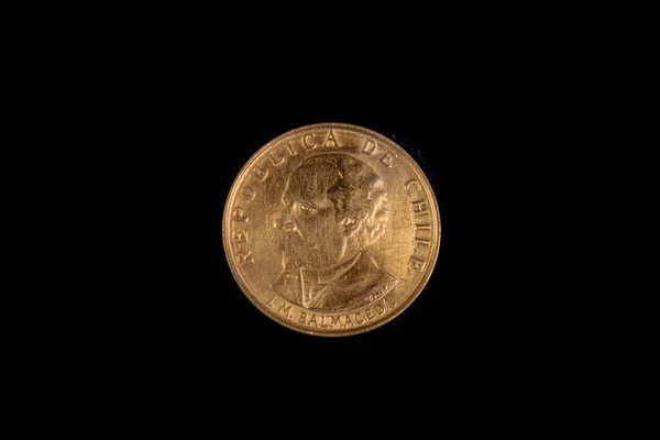 Obverse 1971 Chilean Centesimo Coin — стокове фото