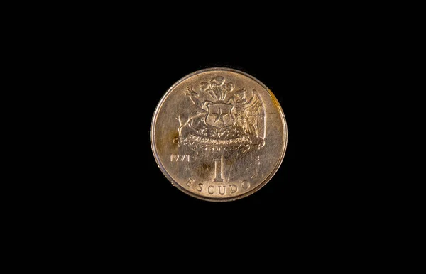 Reverse Chilean One Escudo Coin 1971 — ストック写真