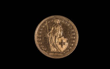 Obverse of a 1979 Swiss one franc coin