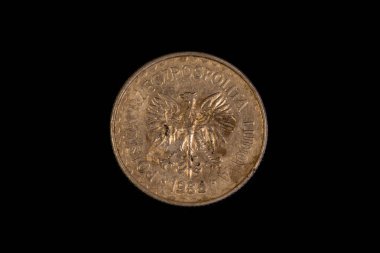 Obverse of the Polish 1 zloty coin of 1988