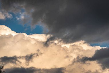 Thunderclouds in the autumn Carpathians