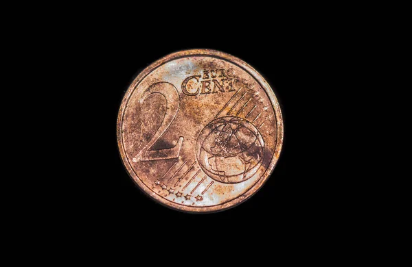 Обратный Ход Немецкой Монеты Номиналом Евро 2007 Года — стоковое фото