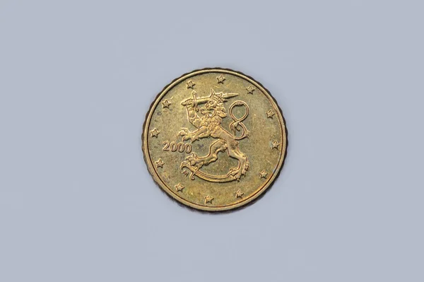 Framsida Myntet Finsk Eurocent 2000 — Stockfoto