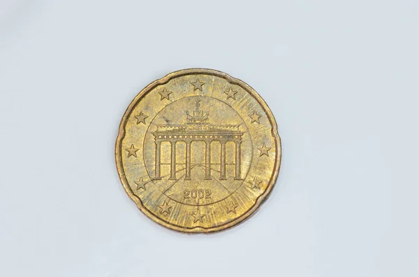 Образ Німецької Монети Євро 2002 Року — стокове фото
