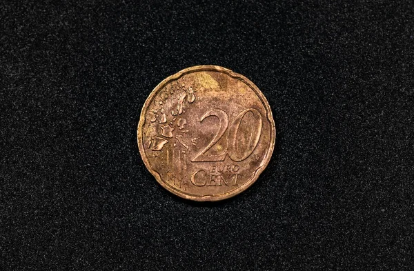 2003年德国20欧元硬币的背面 — 图库照片