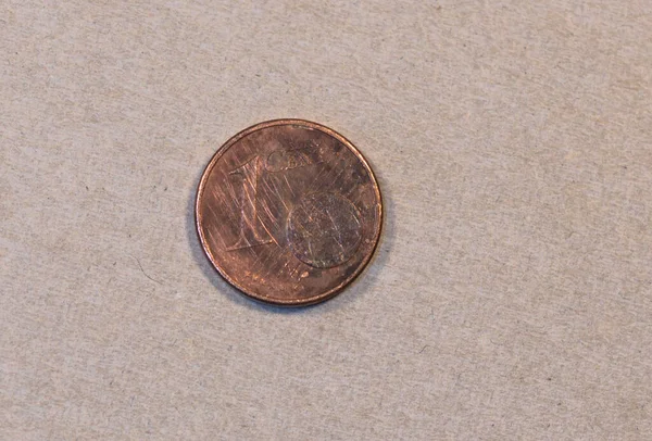 Rückseite Einer Deutschen Euro Cent Münze Aus Dem Jahr 2002 — Stockfoto