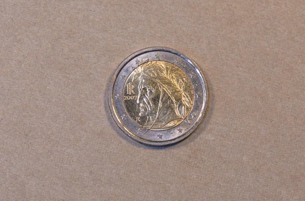 Cara Una Moneda Italiana Euros 2002 —  Fotos de Stock