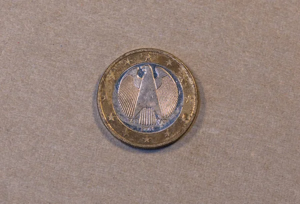Dritto Della Moneta Centesimo Euro Tedesca Del 2002 — Foto Stock