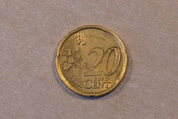 Обратная Сторона Испанской Монеты Номиналом Евро 1999 Года — стоковое фото