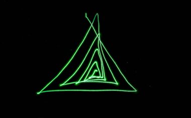 Genel bir sembolün lazeriyle şematik çizim