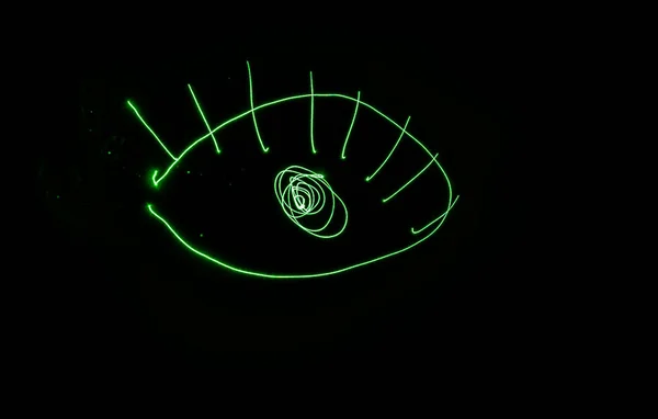 Desenho Esquemático Laser Símbolo Comum — Fotografia de Stock
