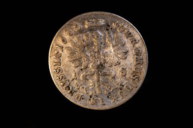 Bozuk paranın tersi Ort 18 groszy 1683 Prusya Koenigsberg 