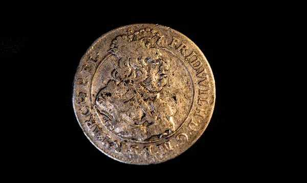 Averse Coin Ort Grosz 1683 Prussia Koenigsberg — Stock fotografie