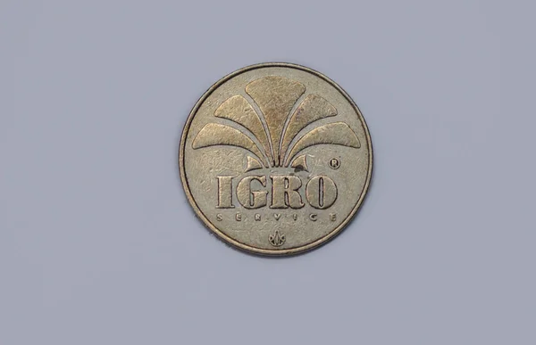 Obverse of the game token IGRO service