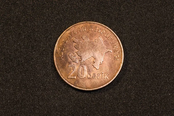 Αντίστροφη Έκδοση Του Αζερμπαϊτζάν Qepik Coin 2006 — Φωτογραφία Αρχείου