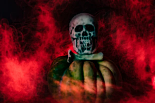 Smoky Zarys Ducha Tle Atmosfery Halloween — Zdjęcie stockowe