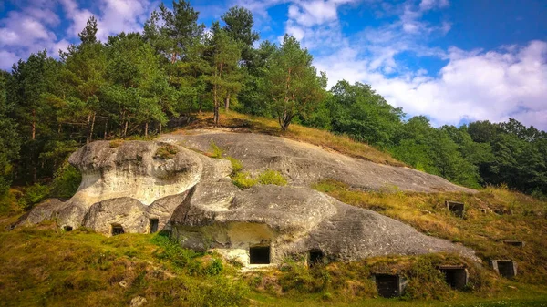 Landscape with the site of an ancient settlement in Ukraine