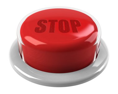 Red stop button clipart