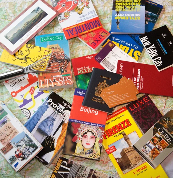 Cartes et passeport Photo De Stock
