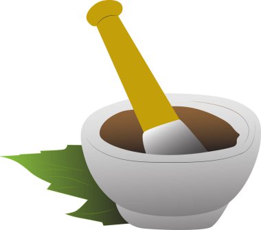Ayurveda box with leaf illustration works