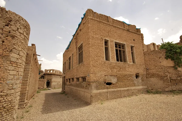 Polvere riempita cielo sopra Arbil Cittadella, Kurdistan, Iraq — Foto Stock