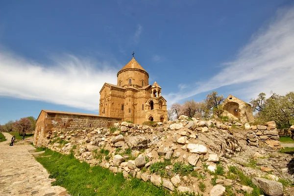 Akdamar Adası Kilisesi van Gölü Türkiye'nin. Stok Fotoğraf