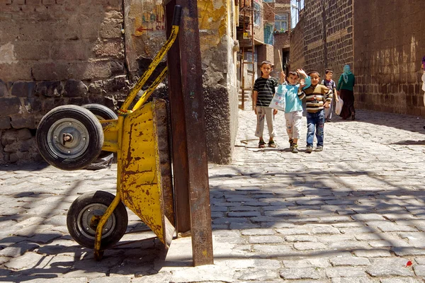 Back alleys of Diyarbakir, Turkey Royalty Free Stock Images