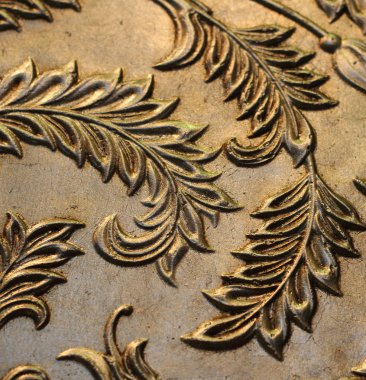 Dekoratif çiçek desenli duvar