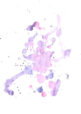 Beyaz arkaplanda suluboya boya lekeleri