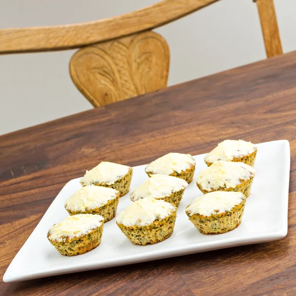 Spinach cupcakes — Stock Photo, Image