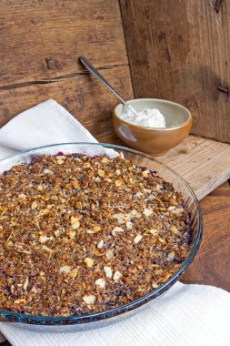 Yaban mersinli kek rustik ayarı