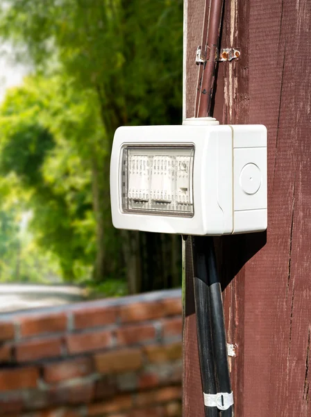 Outdoor Electric Switch — Stock Photo, Image