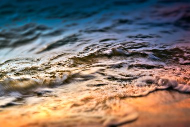 okyanus dalgası günbatımı Zamanı