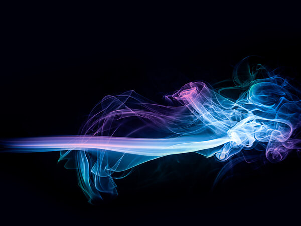 Abstract color background from the smoke shape