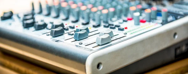 Controllo del mixer sonoro — Foto Stock