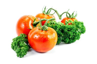 tomaat en peterselie met drop