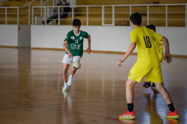 Viana Castelo Portugal November 2021 Afifense Player Action Vermoim Handball — 图库照片