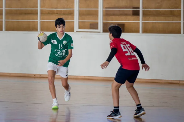 Viana Castelo Portugal Noviembre 2021 Jugador Afifense Acción Contra Vermoim —  Fotos de Stock