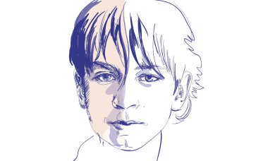 Sketch.Young çocuk