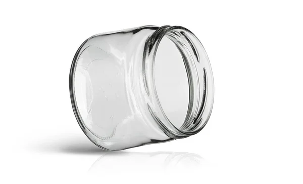 Glasgefäß Küchenutensil Isoliert Auf Weißem Hintergrund Mit Clipping Pfad — Stockfoto