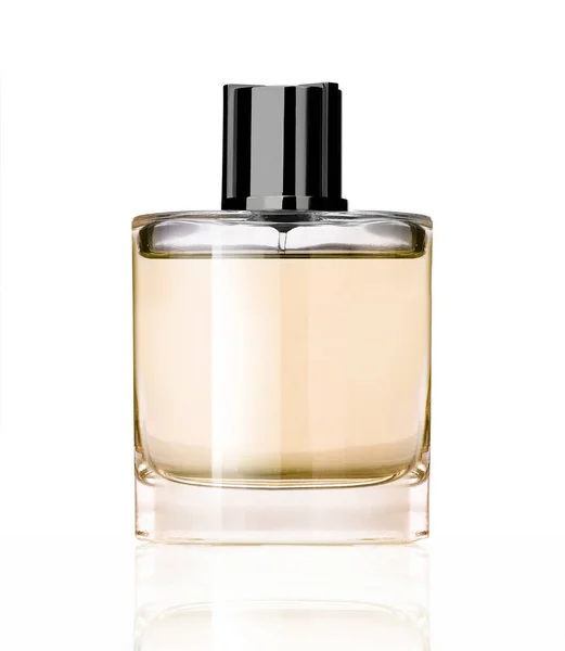 Butelka Szkła Perfumeryjnego Izolowana Białym Tle — Zdjęcie stockowe