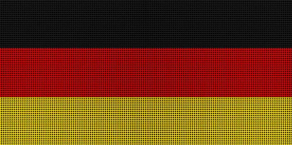 Німецький Прапор Розфарбовував Кольори Щільній Металевій Пластині Поруч Текстовий Прапор — стокове фото