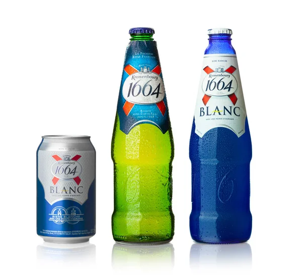 Chisinau Moldova July 2022 Cold Bottles Can Kronenbourg 1664 Beer — Foto de Stock